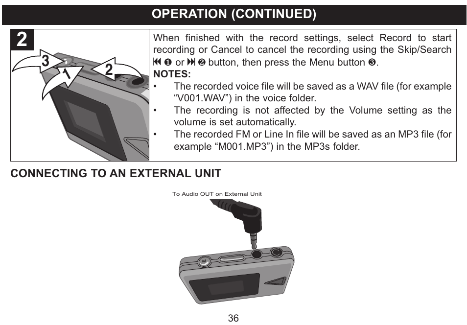 Emerson Radio MP250 User Manual | Page 37 / 44