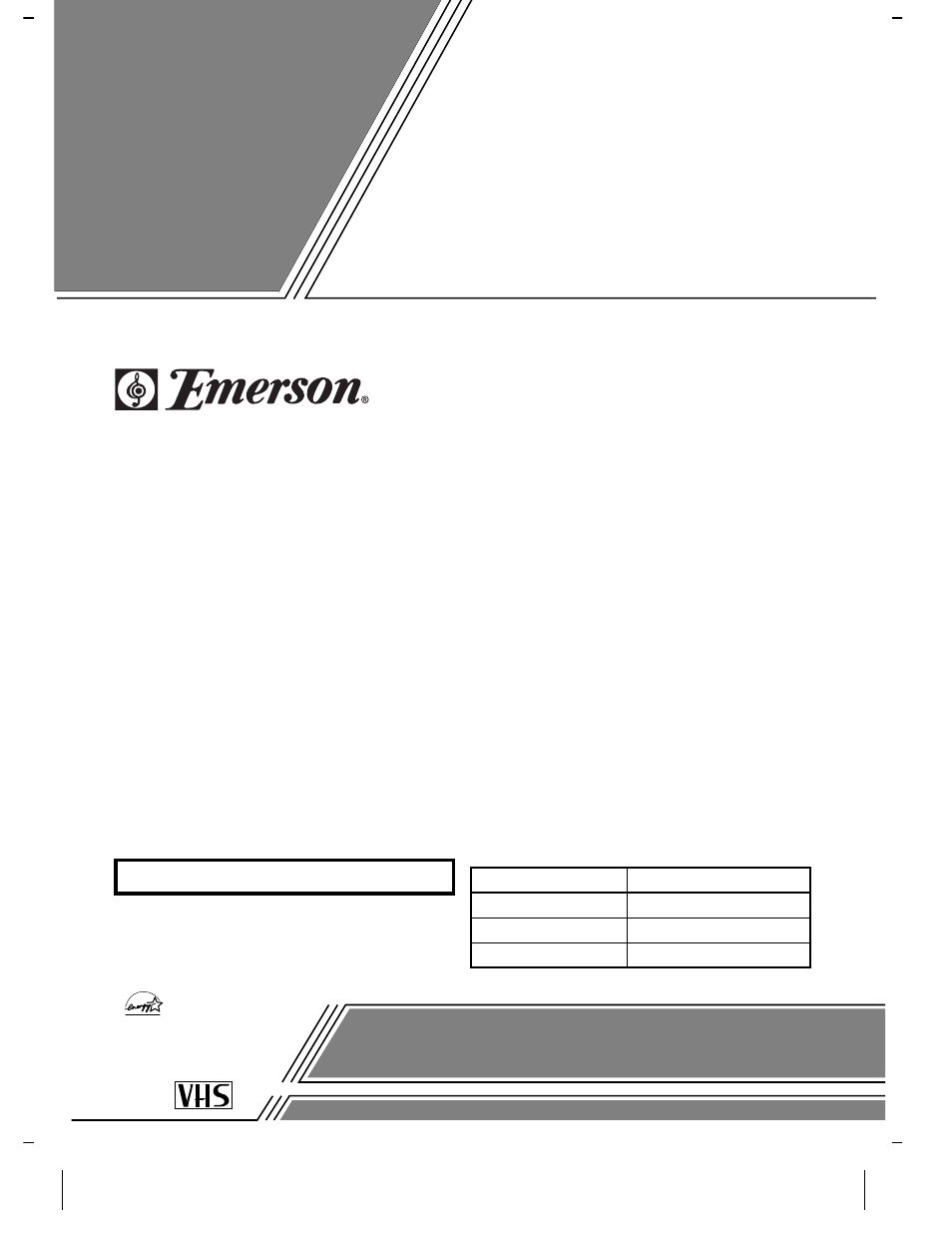 Emerson EWV601M User Manual | 16 pages