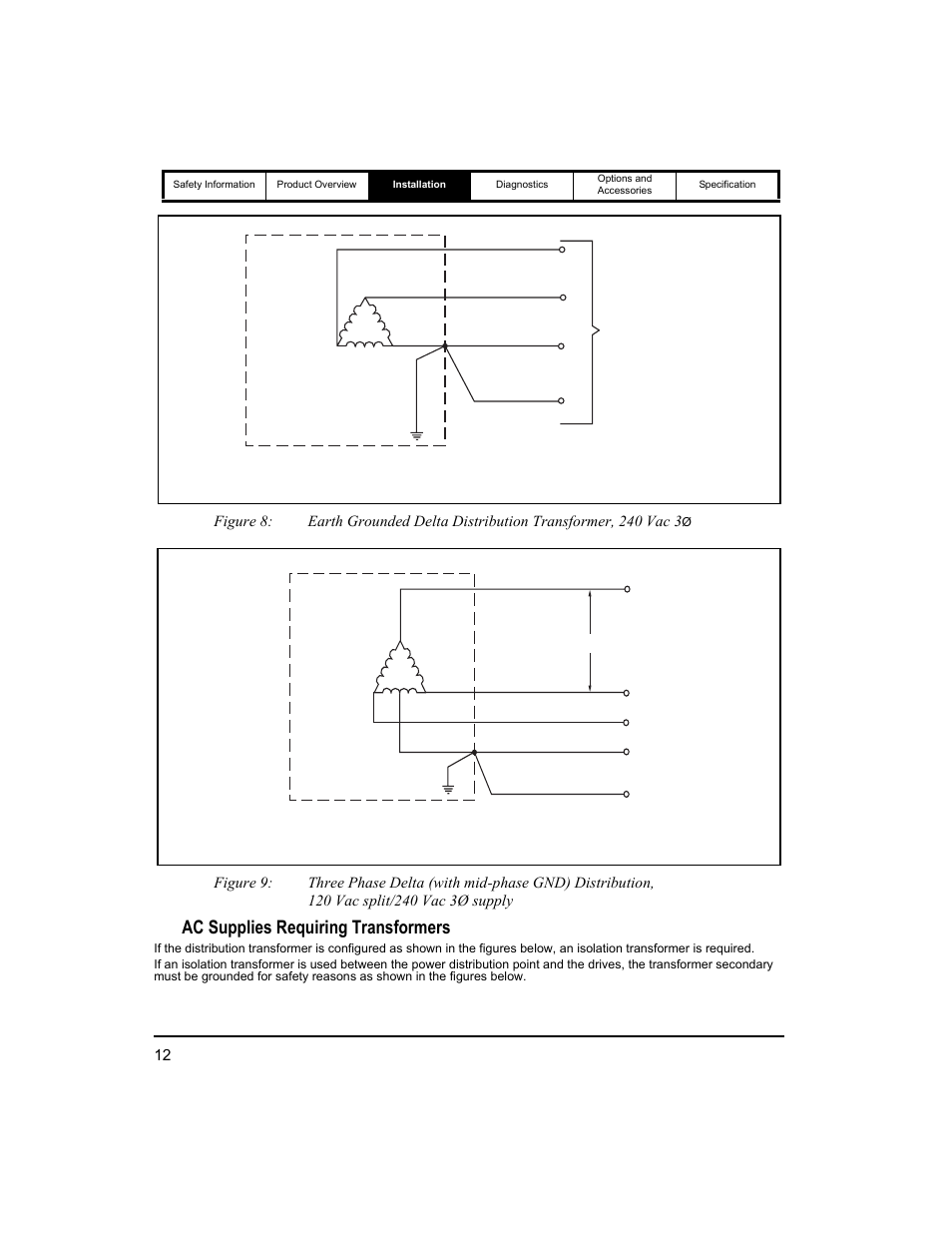 Ac supplies requiring transformers | Emerson 400518-01 User Manual | Page 24 / 88