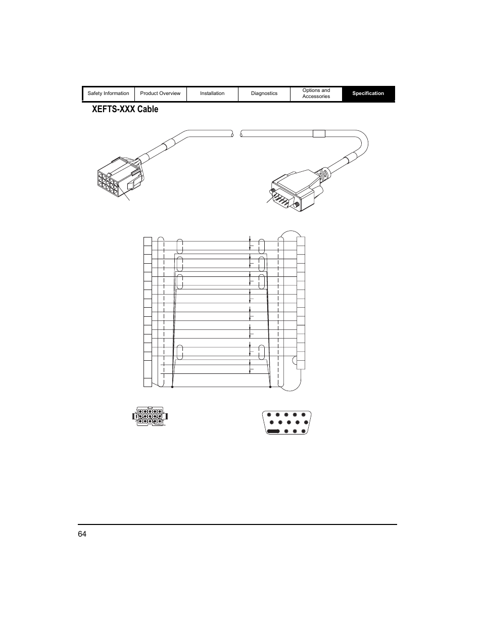 Xefts-xxx cable | Emerson 400518-01 User Manual | Page 76 / 88