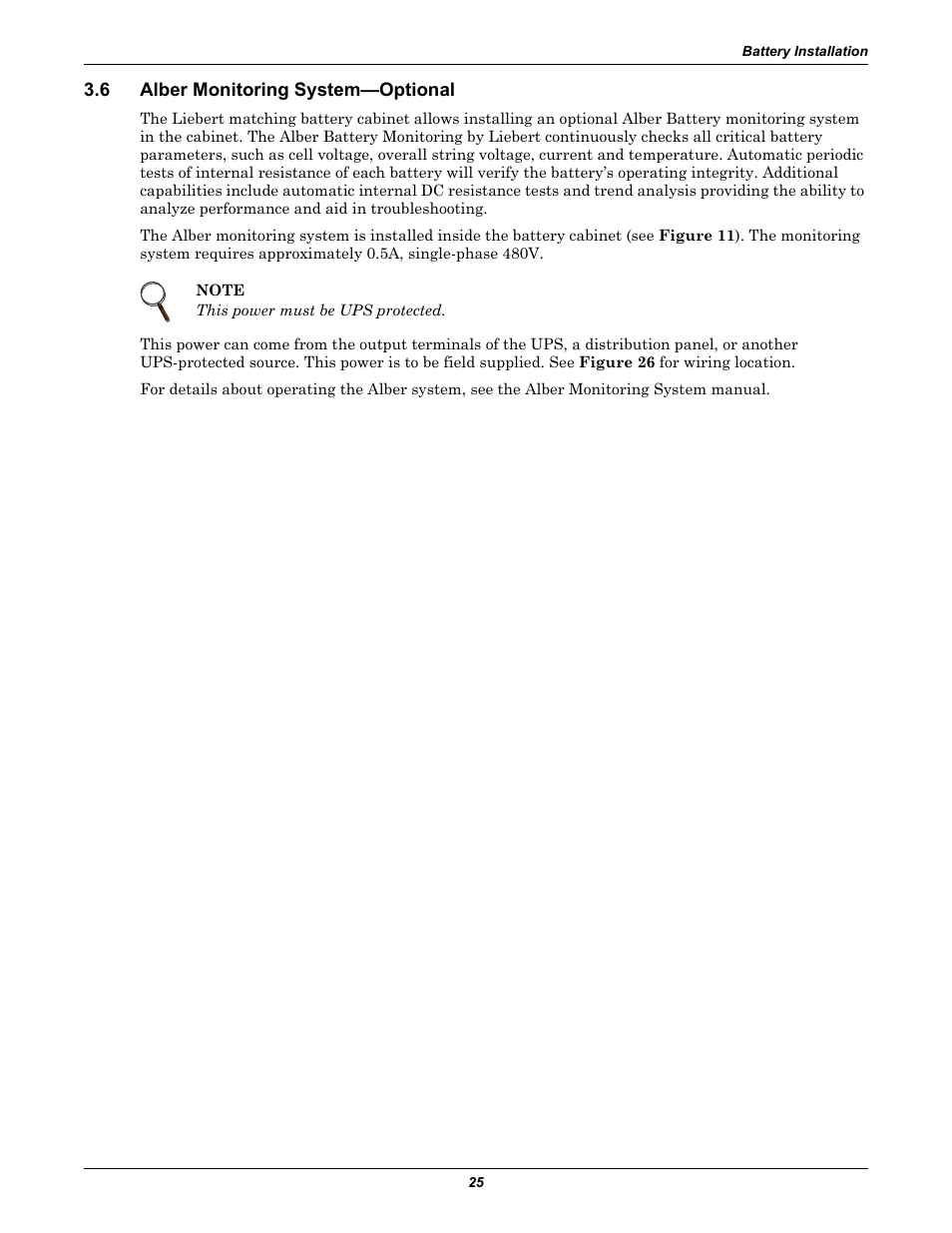 6 alber monitoring system-optional, Alber monitoring system—optional | Emerson Liebert NX 480V User Manual | Page 33 / 108