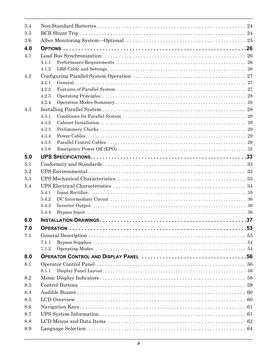 Emerson Liebert NX 480V User Manual | Page 4 / 108