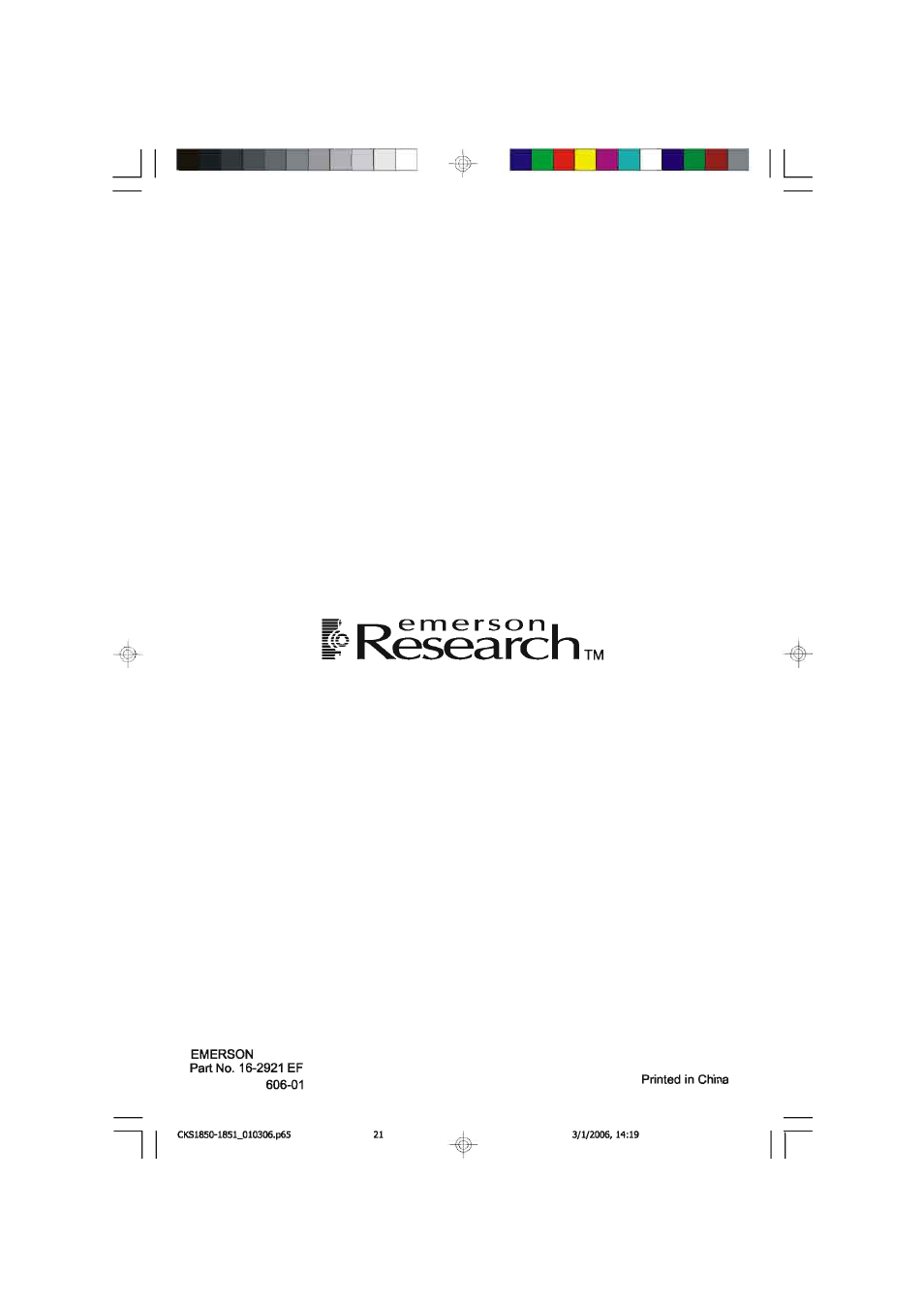 E m e r s o n i, Kesearch | Emerson SMARTSET CKS1850C User Manual | Page 22 / 22