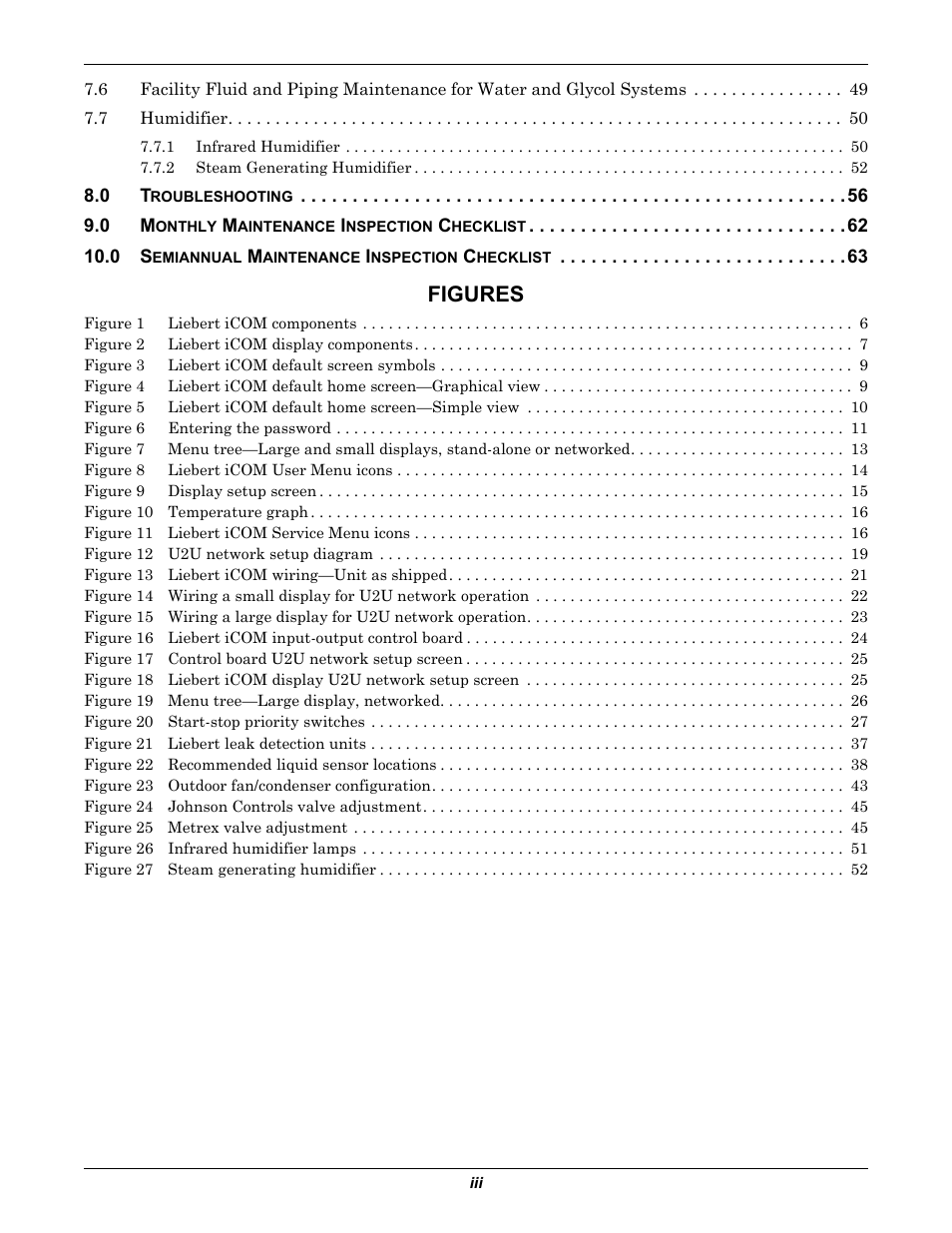 Figures | Emerson Liebert Challenger With Liebert iCOM Control 3000/ITR User Manual | Page 5 / 72