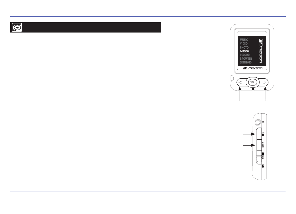 E-book, Viewing txt files | Emerson EMP413-4 User Manual | Page 21 / 29