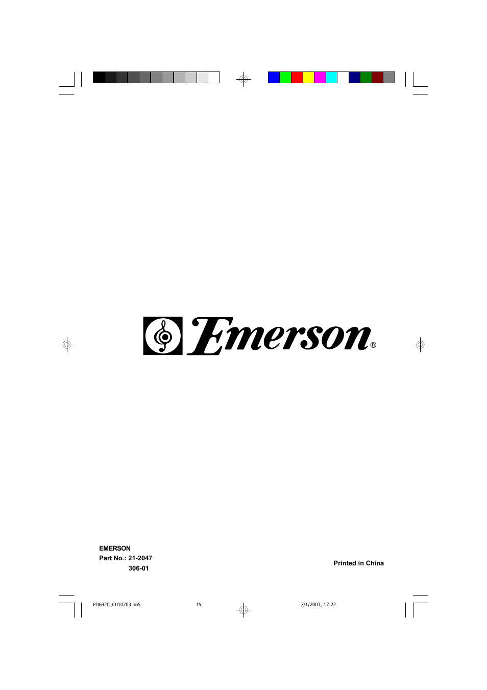 Emerson Radio SB261 User Manual | Page 16 / 16
