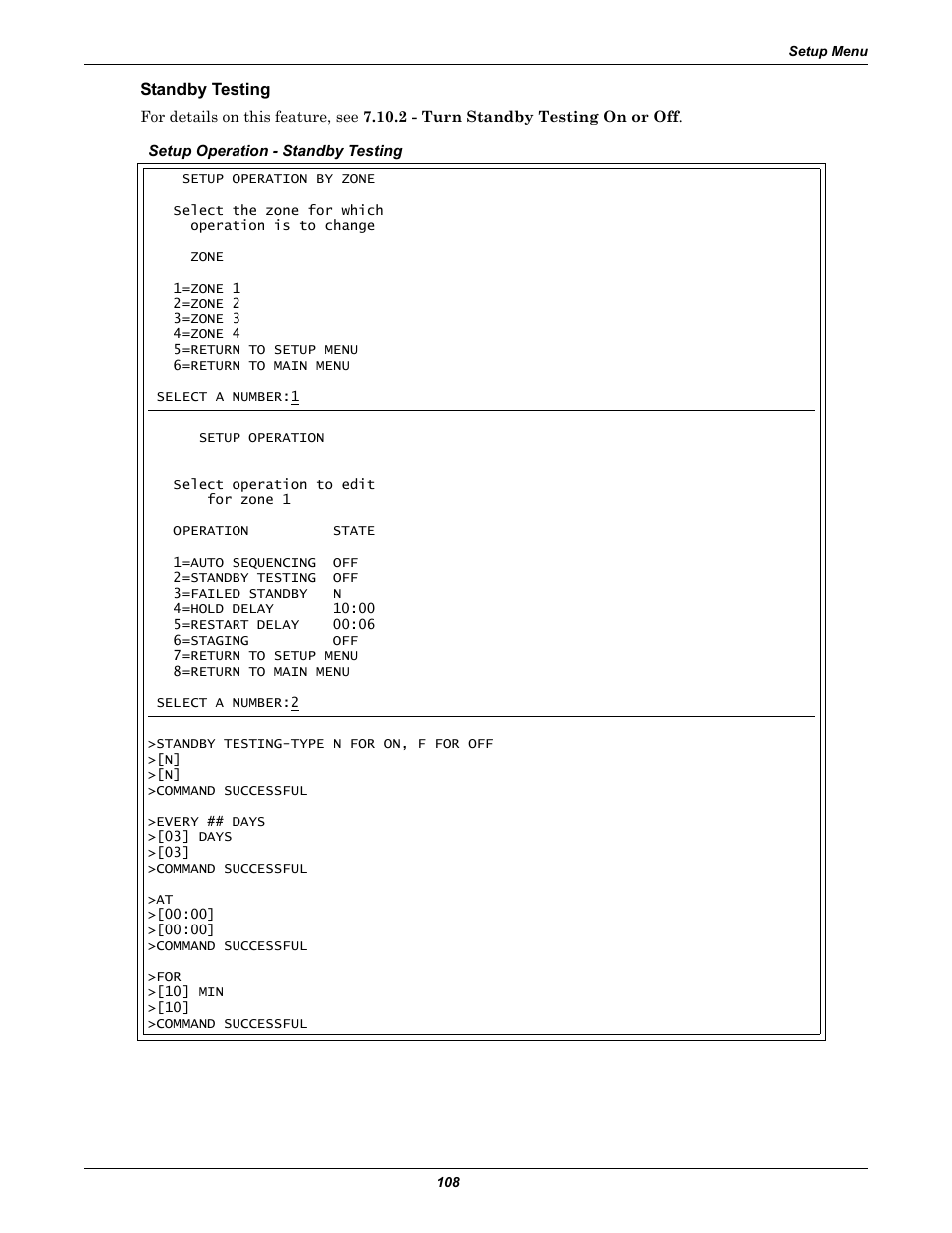 Standby testing | Emerson Autochangeover Controllers AC8 User Manual | Page 116 / 128