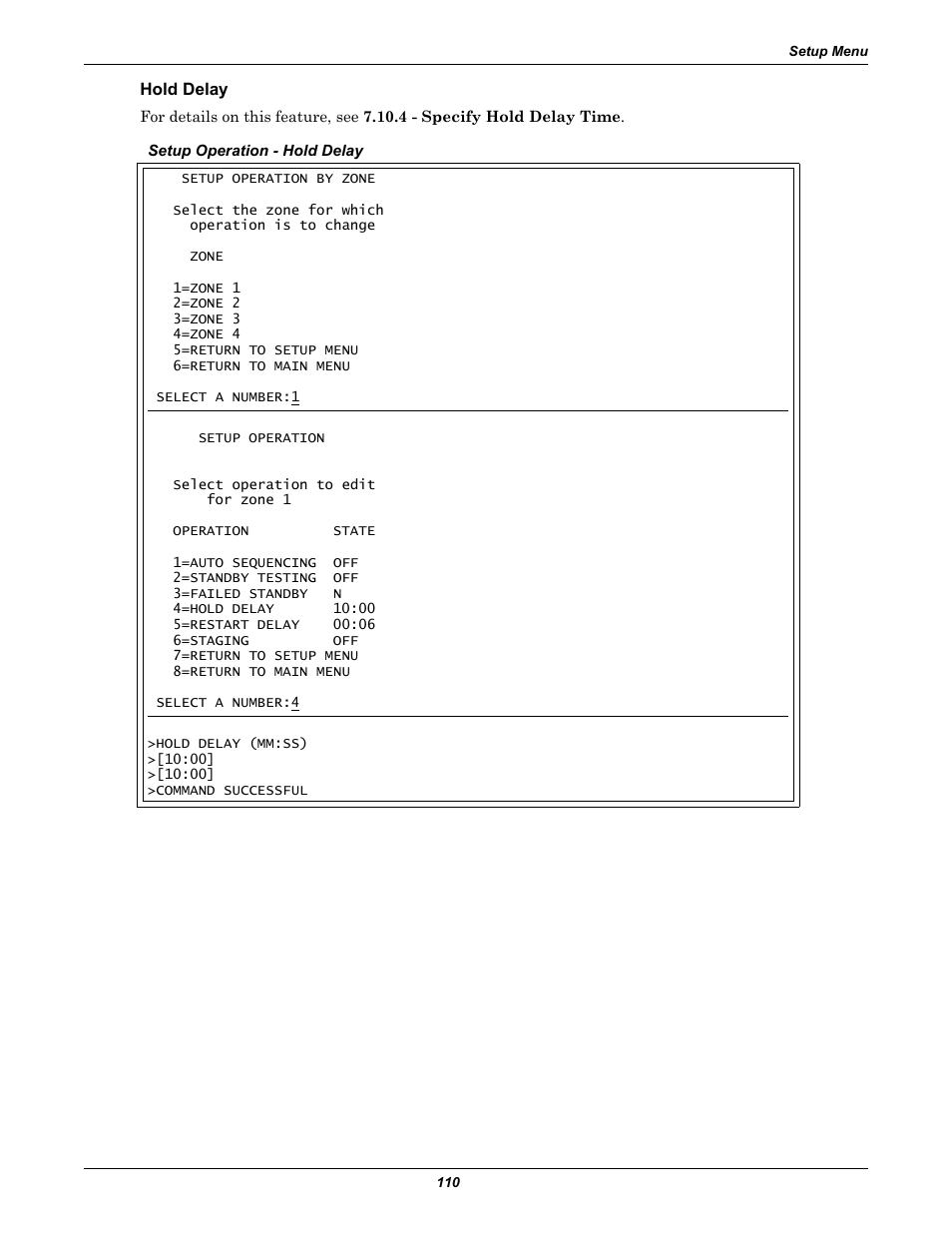 Hold delay | Emerson Autochangeover Controllers AC8 User Manual | Page 118 / 128