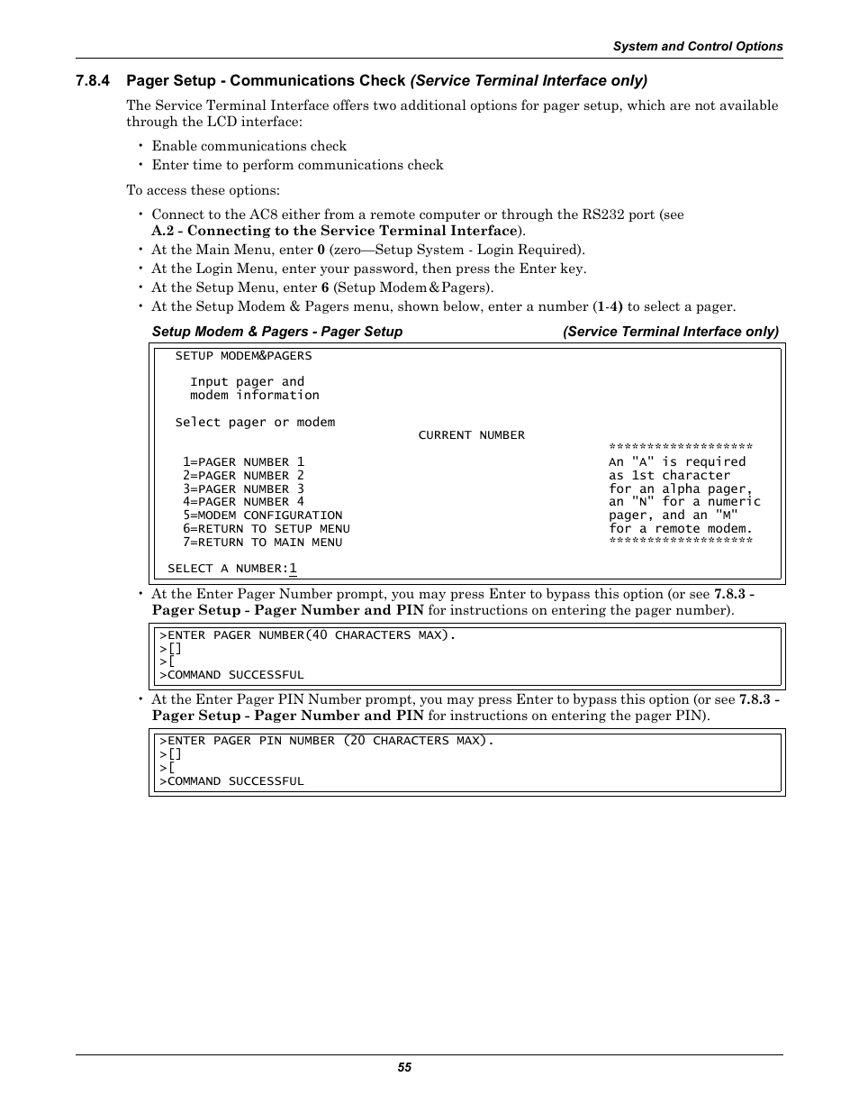 Emerson Autochangeover Controllers AC8 User Manual | Page 63 / 128