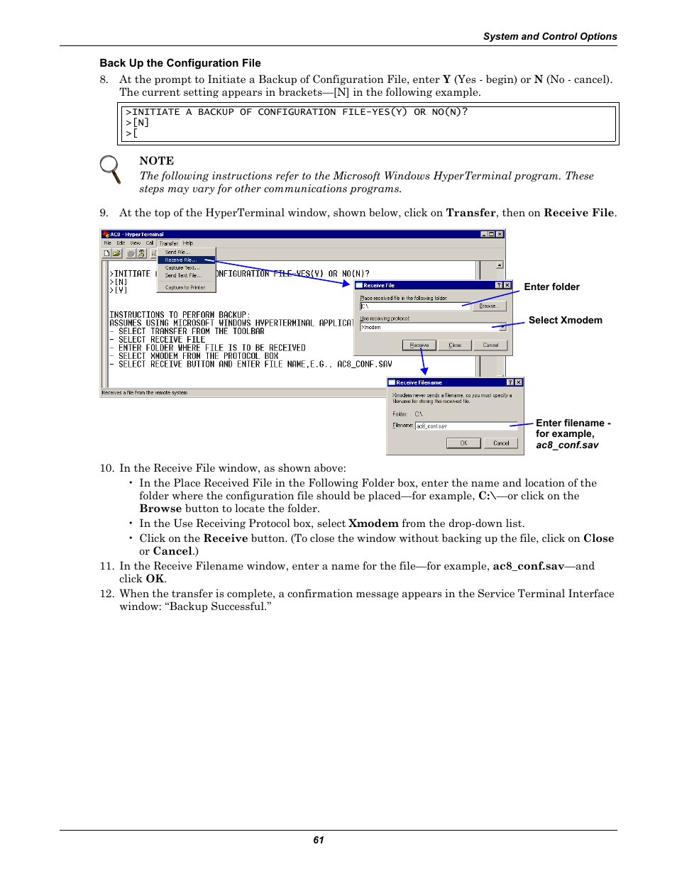 Emerson Autochangeover Controllers AC8 User Manual | Page 69 / 128
