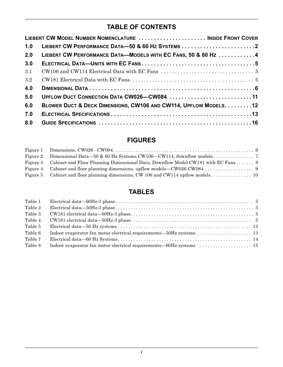 Emerson Liebert CW User Manual | Page 3 / 28