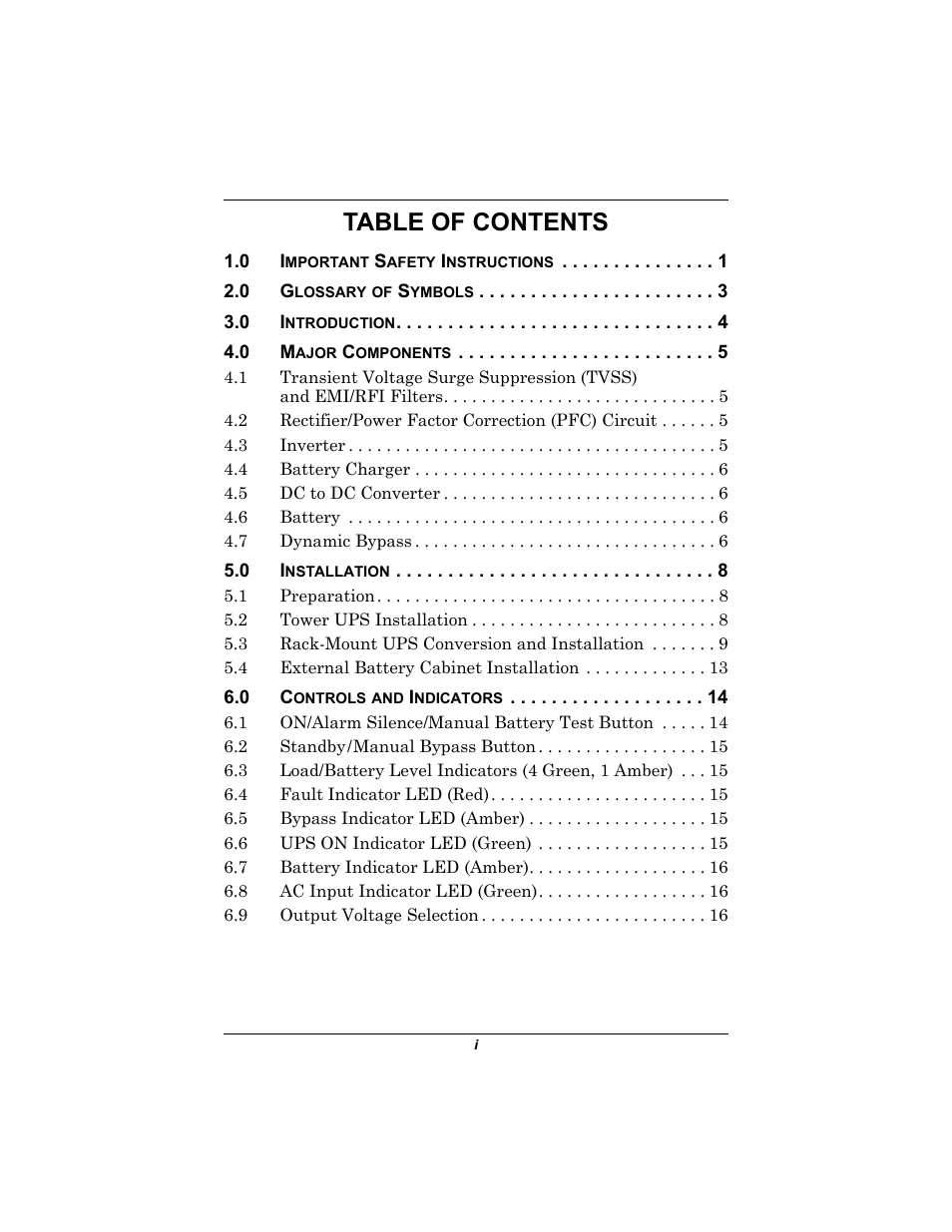 Emerson Liebert UPStation GXT2U User Manual | Page 3 / 40