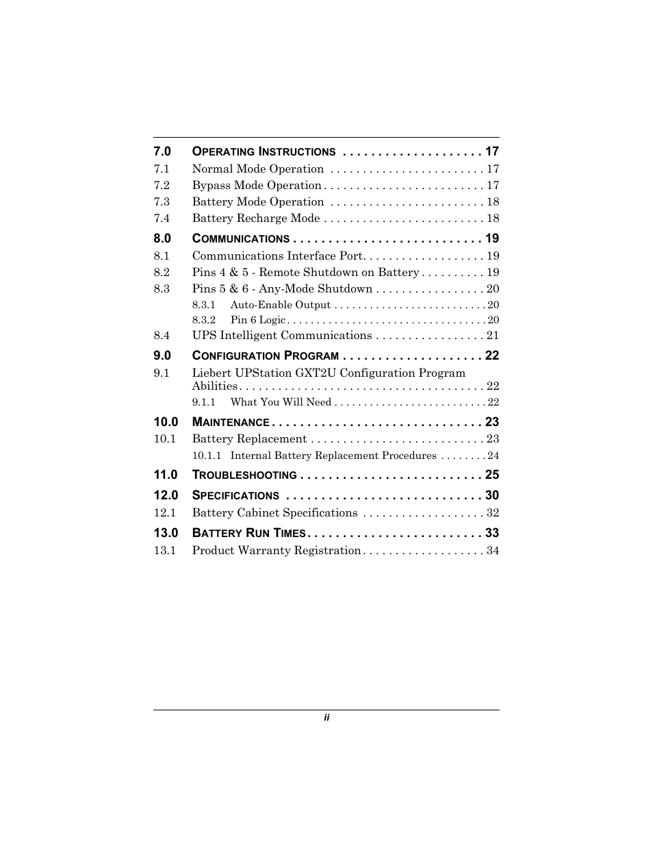 Emerson Liebert UPStation GXT2U User Manual | Page 4 / 40