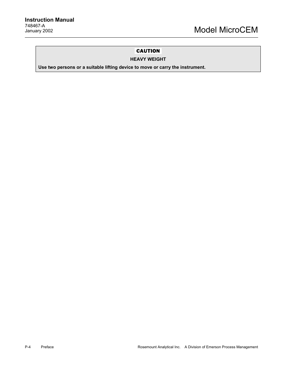 Model microcem | Emerson MicroCEM User Manual | Page 12 / 98