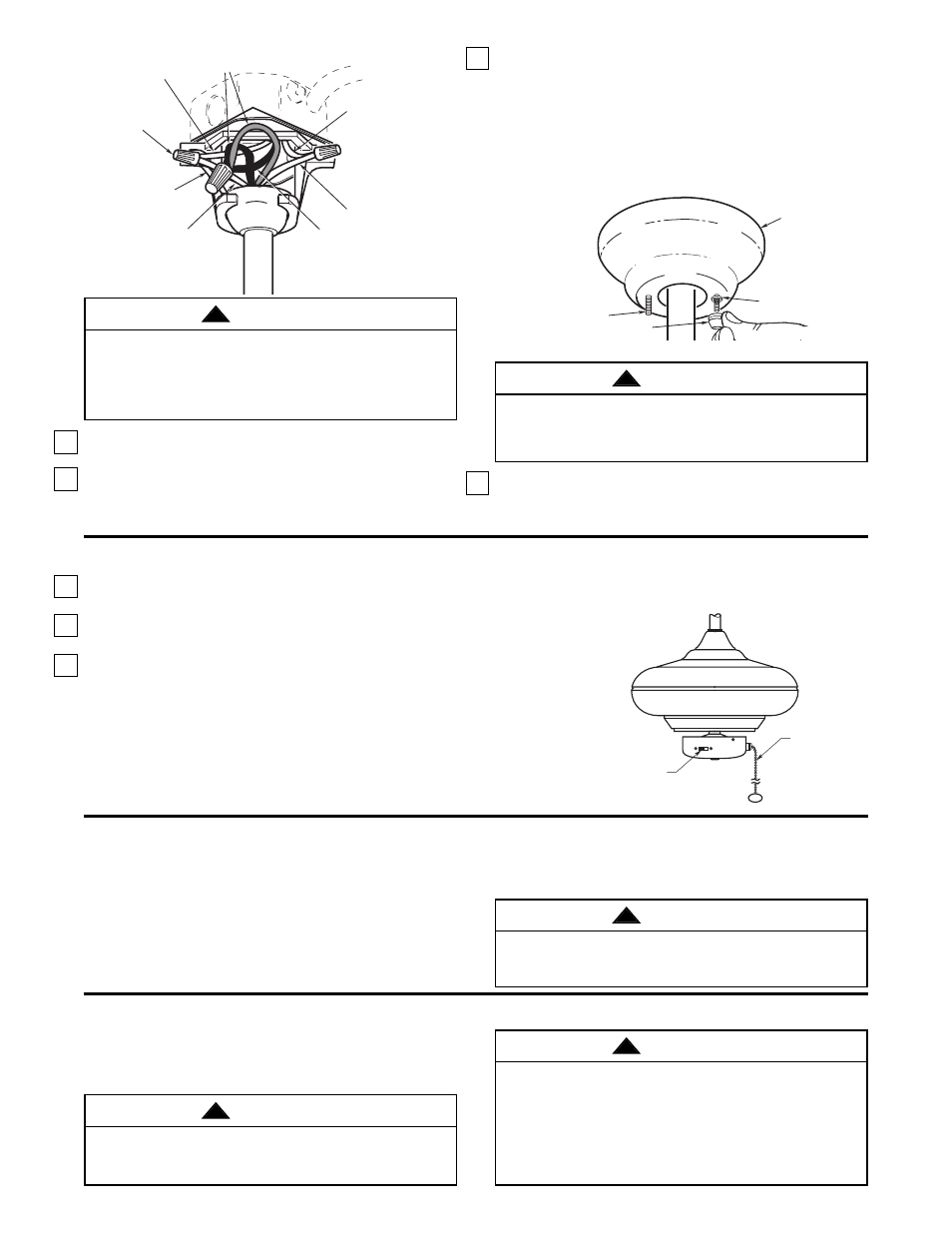 Using your ceiling fan, Maintenance accessories, Warning | Emerson CF770BC01 User Manual | Page 7 / 8