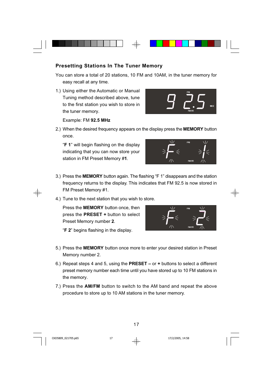 Emerson SMARTSET CKD5809C User Manual | Page 18 / 39
