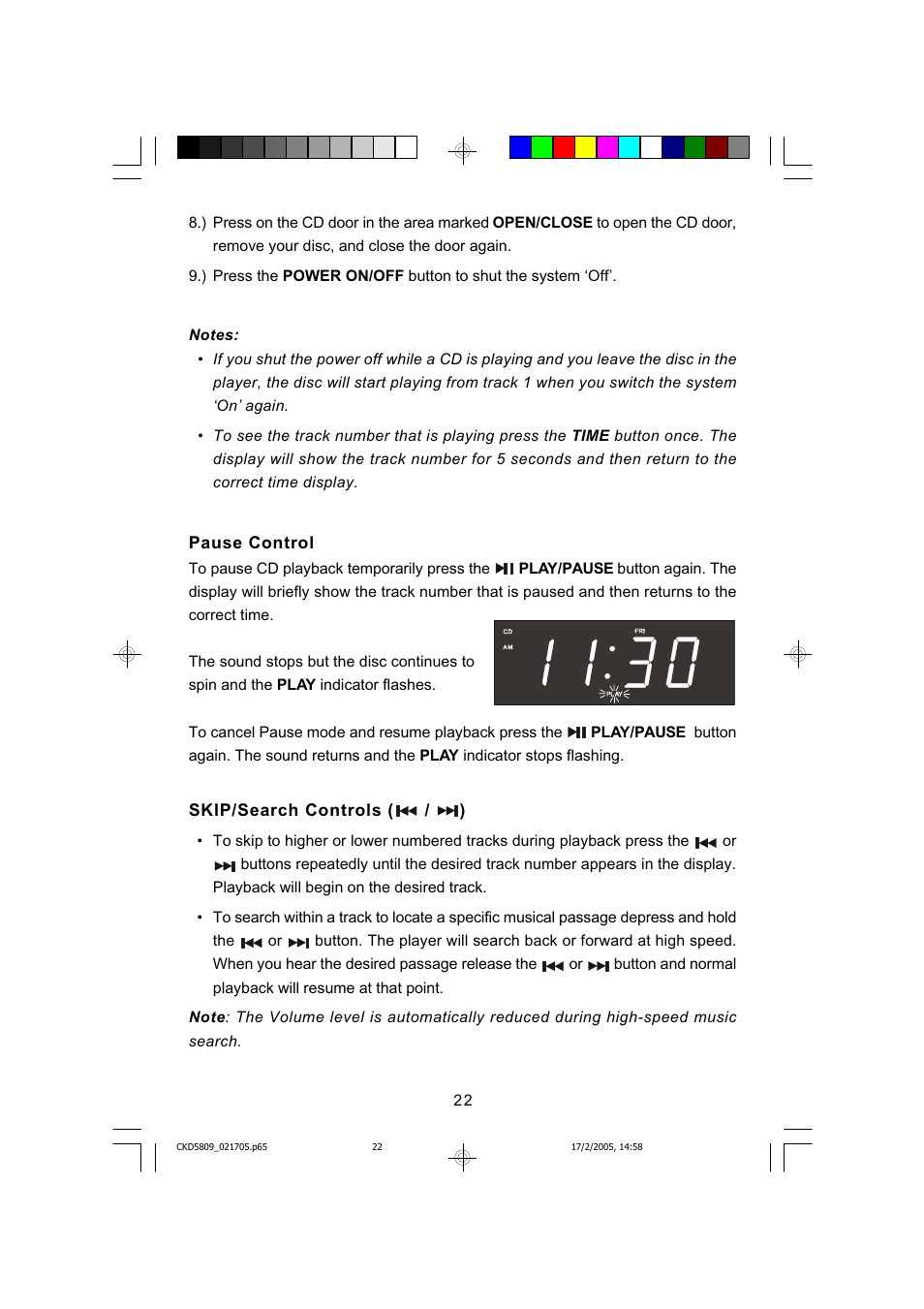 Emerson SMARTSET CKD5809C User Manual | Page 23 / 39