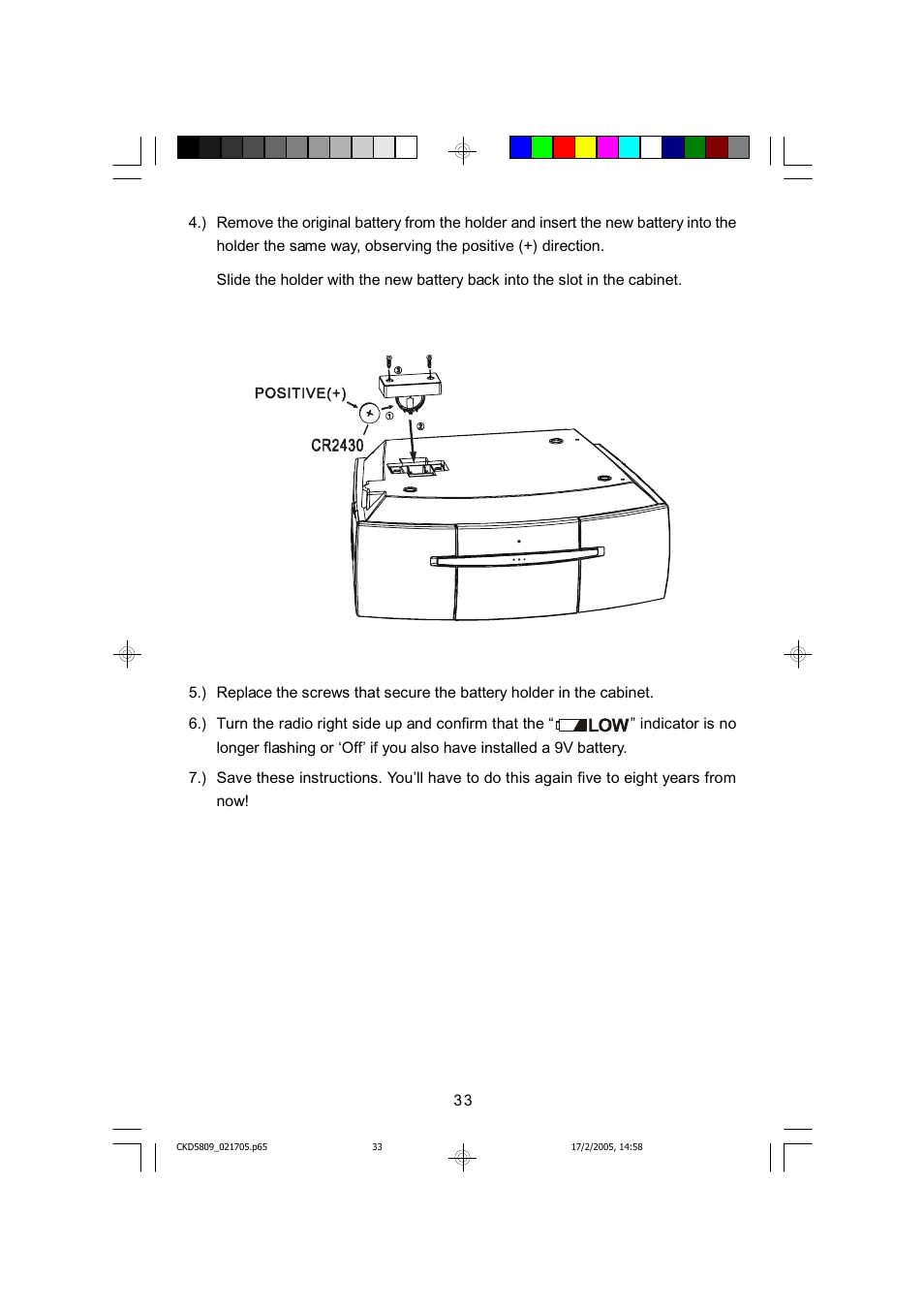 Emerson SMARTSET CKD5809C User Manual | Page 34 / 39