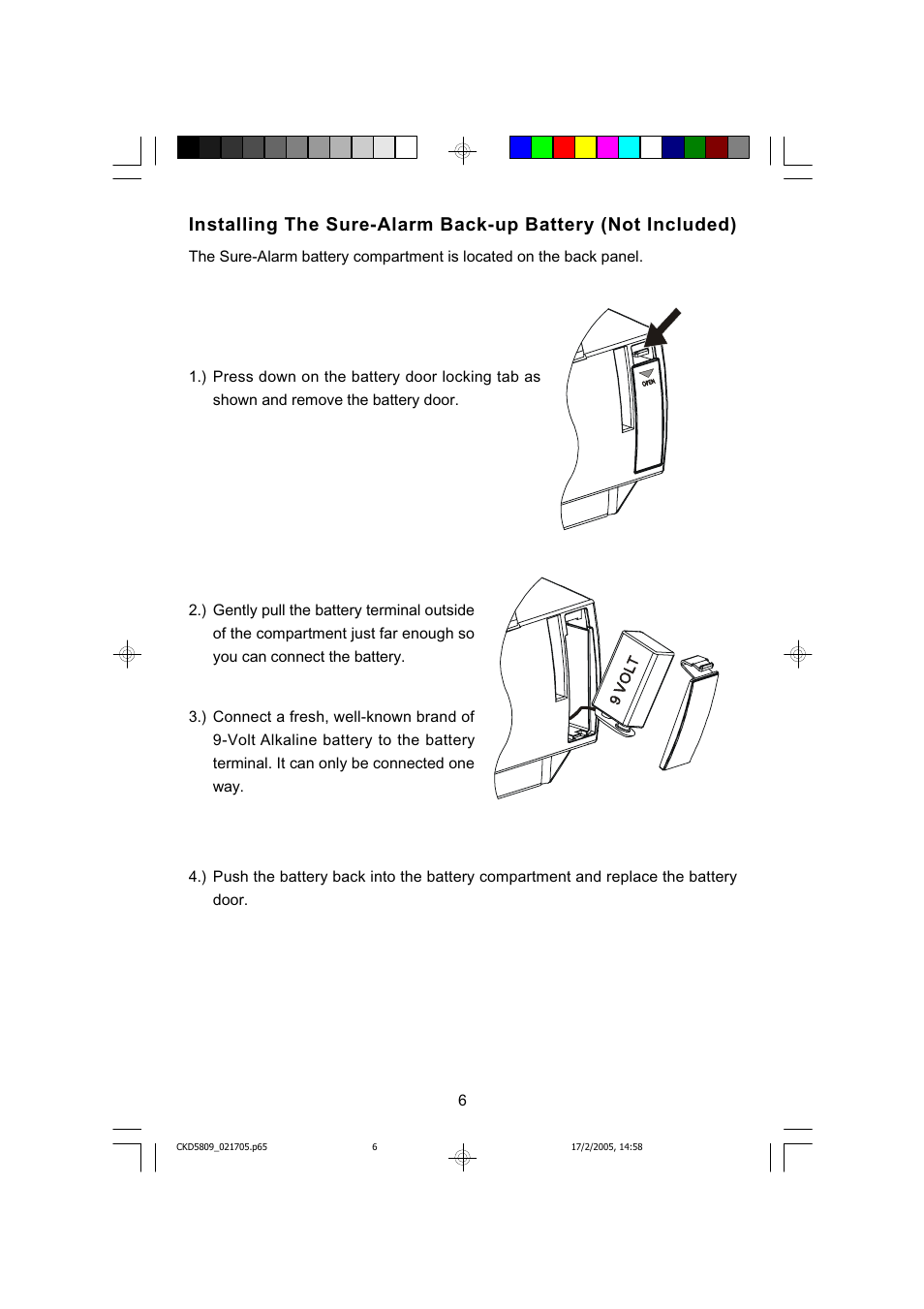 Emerson SMARTSET CKD5809C User Manual | Page 7 / 39
