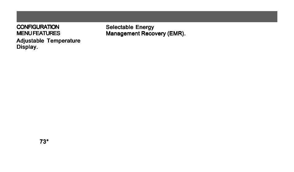 Features | Emerson 1F92 User Manual | Page 32 / 44