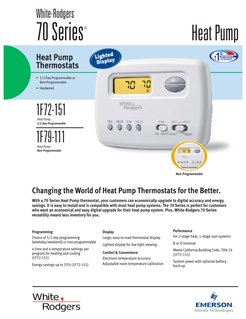 Emerson 1F79-111 User Manual | 2 pages