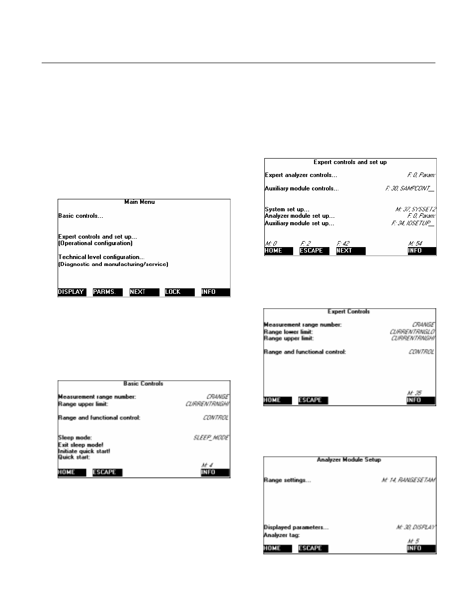 0 appendix a. menu structure, 1 nga to2 menu structure introduction, 2 nga to2 analyzer module menus | Emerson ROSEMOUNT NGA2000 TO2 User Manual | Page 37 / 48