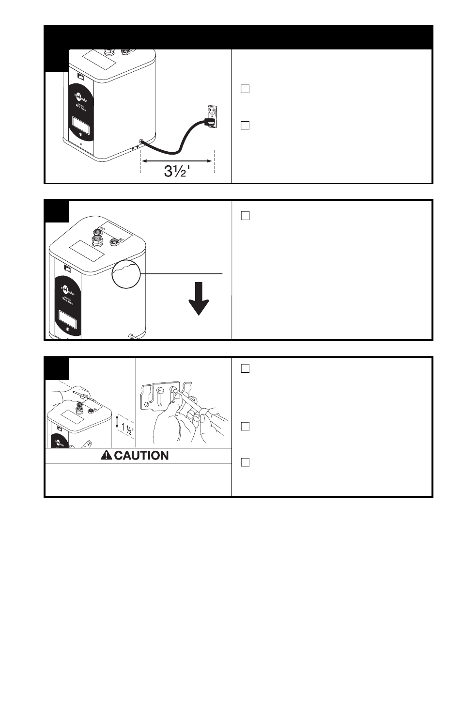Bc a, Mounting the tank - w152 | Emerson W152 User Manual | Page 6 / 16