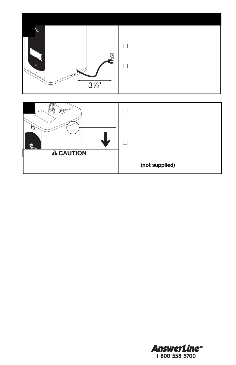 Mounting the tank - w154 | Emerson W152 User Manual | Page 7 / 16