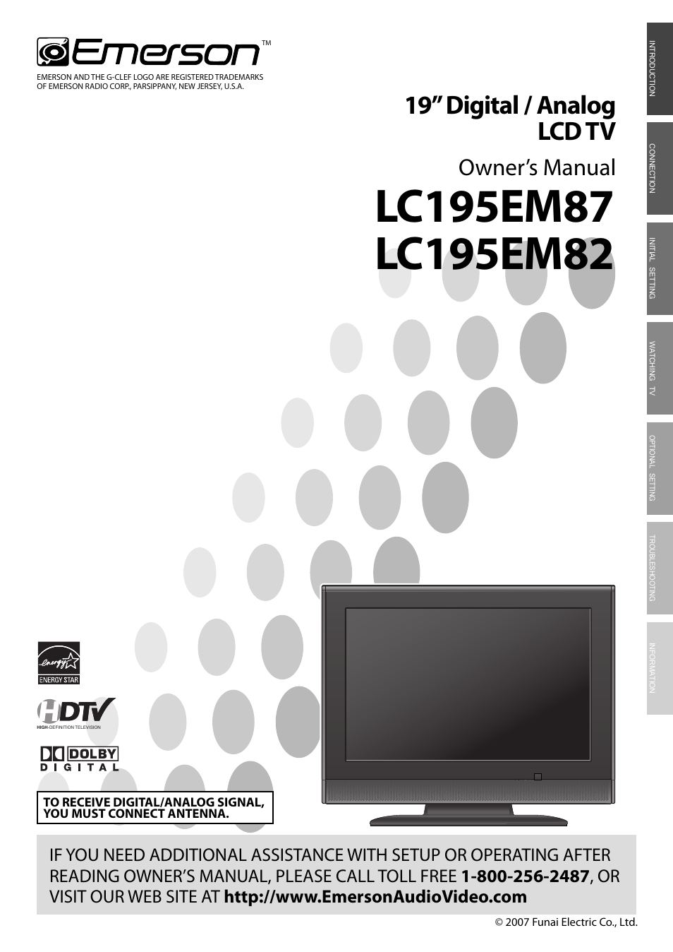 Emerson LC195EM82 User Manual | 56 pages