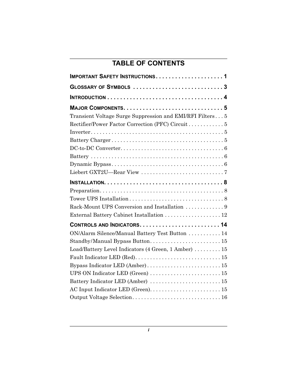 Emerson GXT2U User Manual | Page 3 / 40
