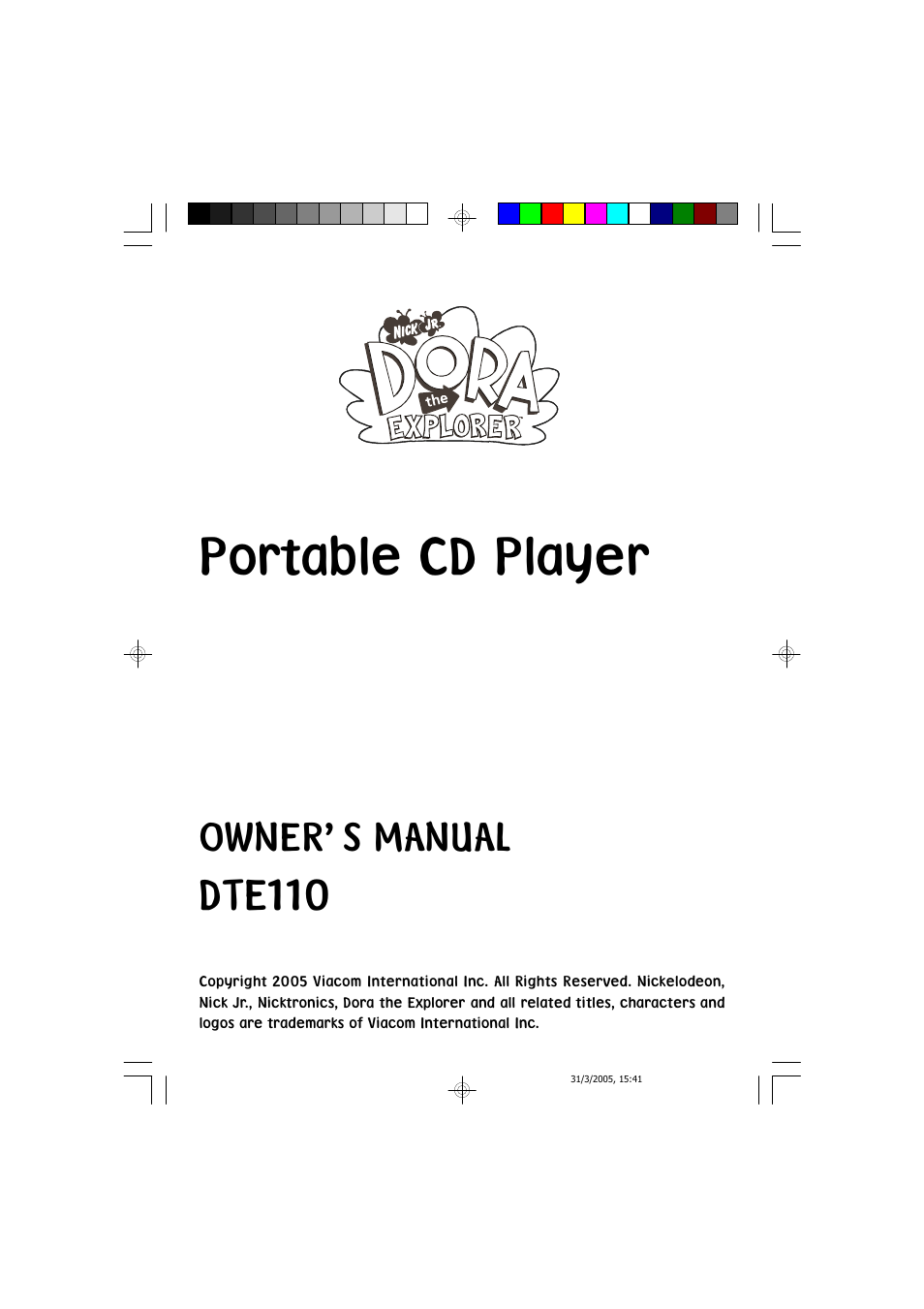 Emerson Radio DTE110 User Manual | 17 pages