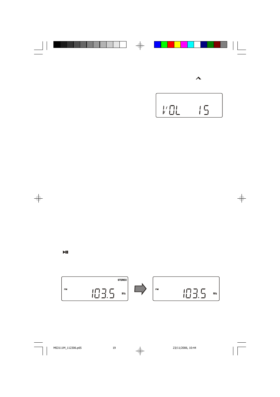 Volume controls, Eq (electronic preset equalizer), Fm stereo/mono button | Emerson Radio MS3111M User Manual | Page 20 / 47