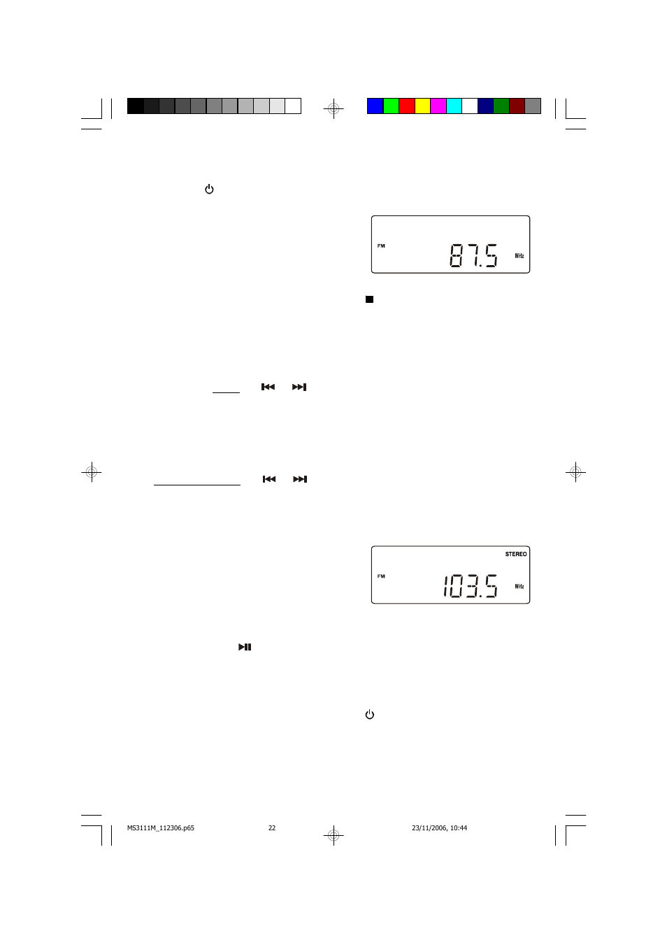 Listening to the radio | Emerson Radio MS3111M User Manual | Page 23 / 47