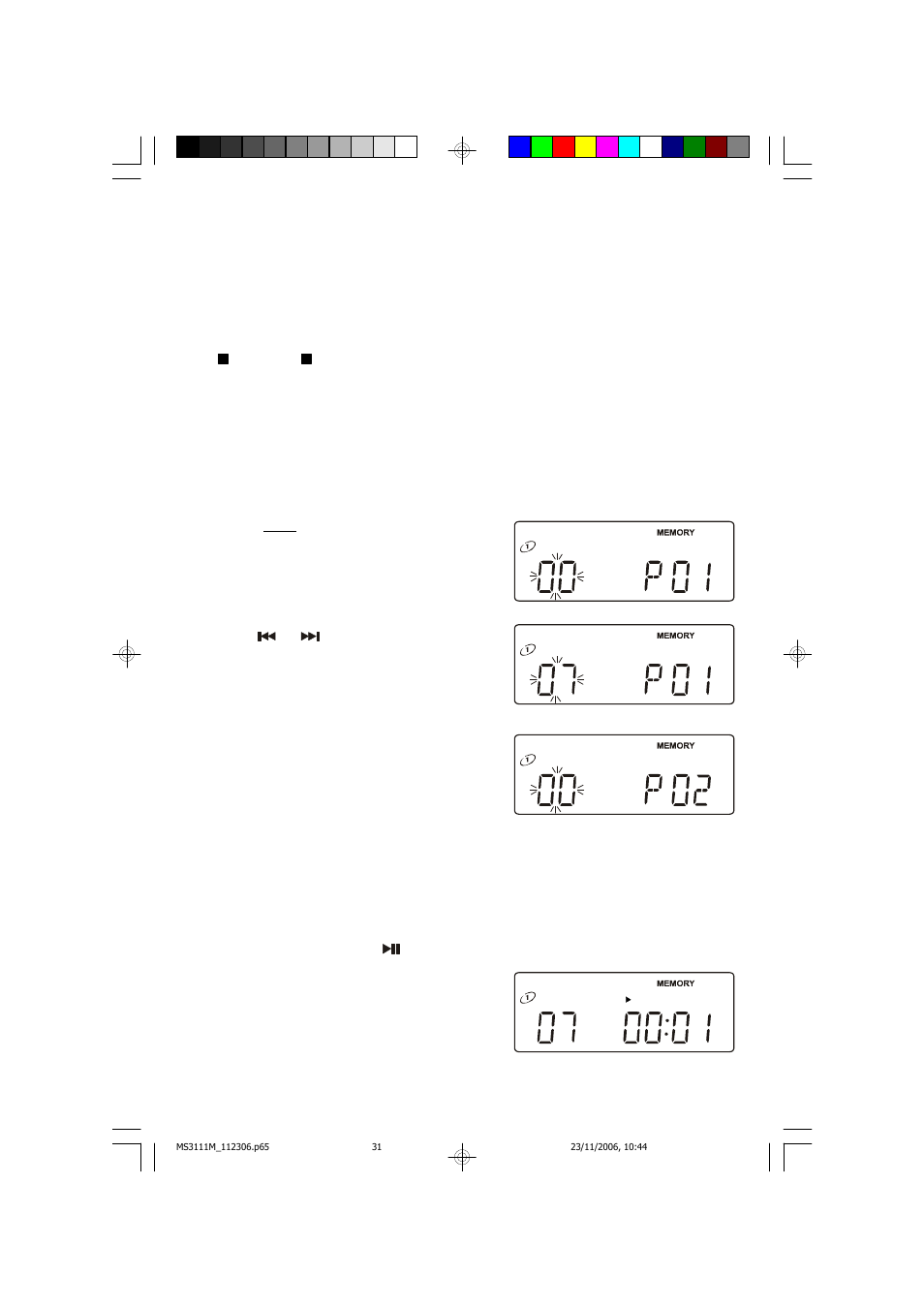 Programmed playback | Emerson Radio MS3111M User Manual | Page 32 / 47