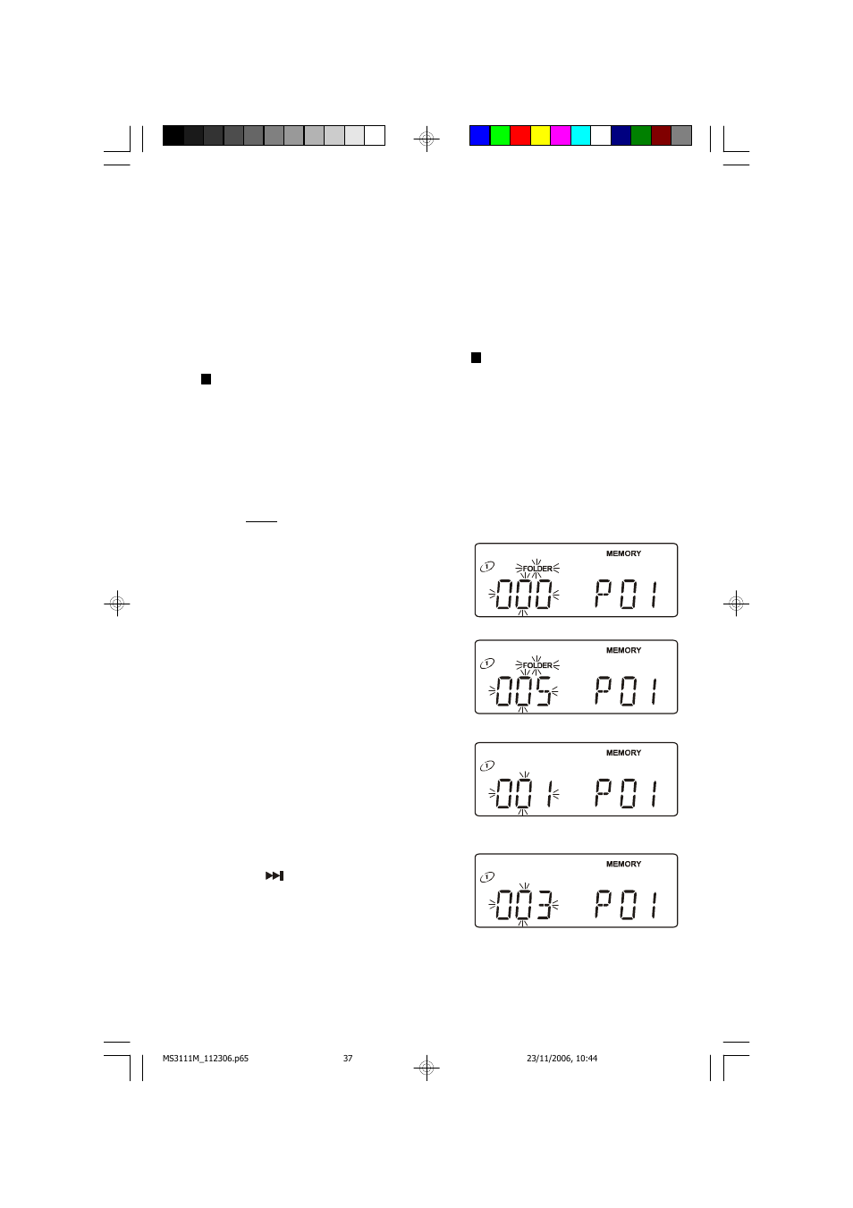Mp3 / wma cd programmed playback | Emerson Radio MS3111M User Manual | Page 38 / 47