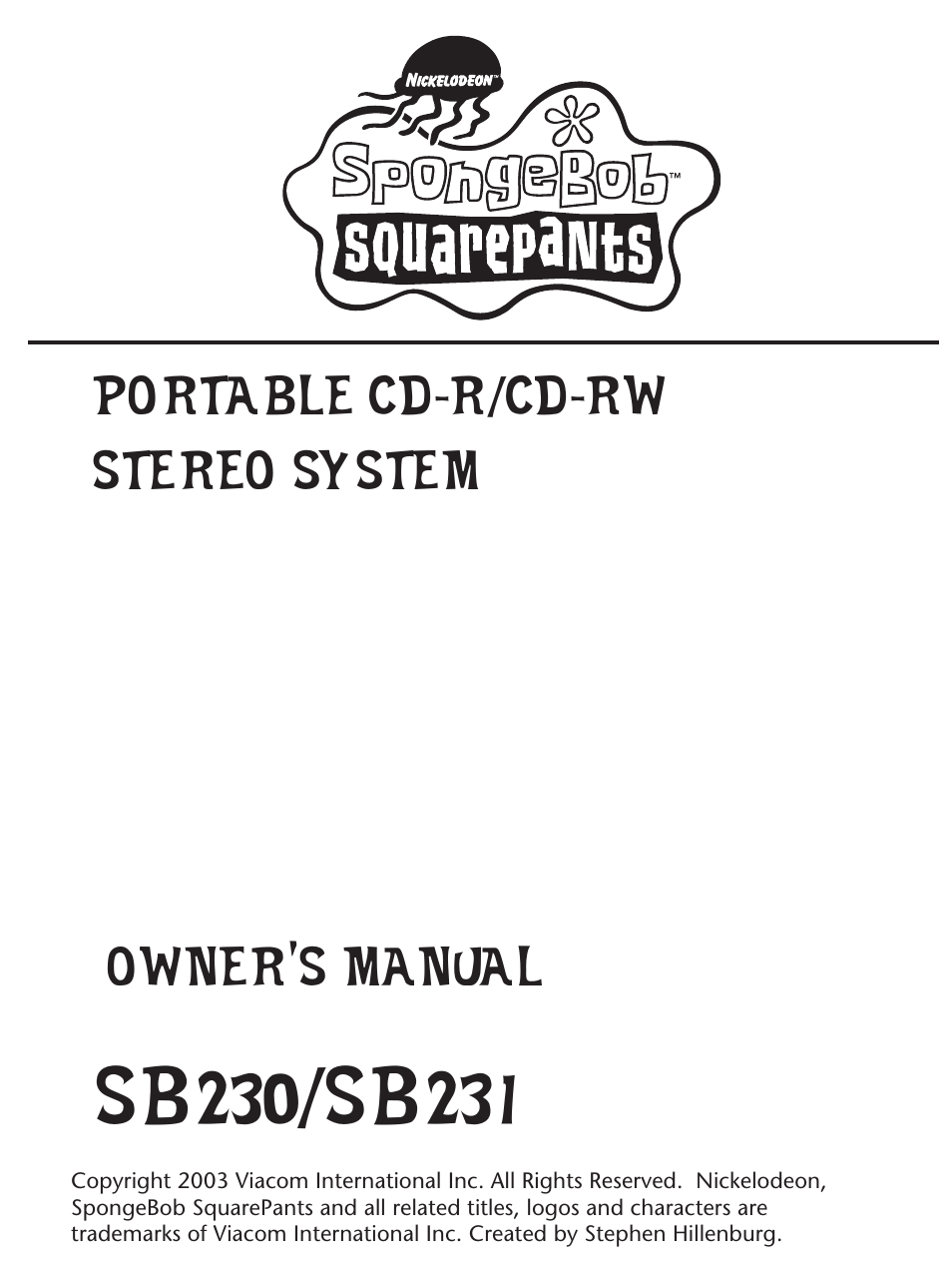 Emerson Radio SB231 User Manual | 16 pages