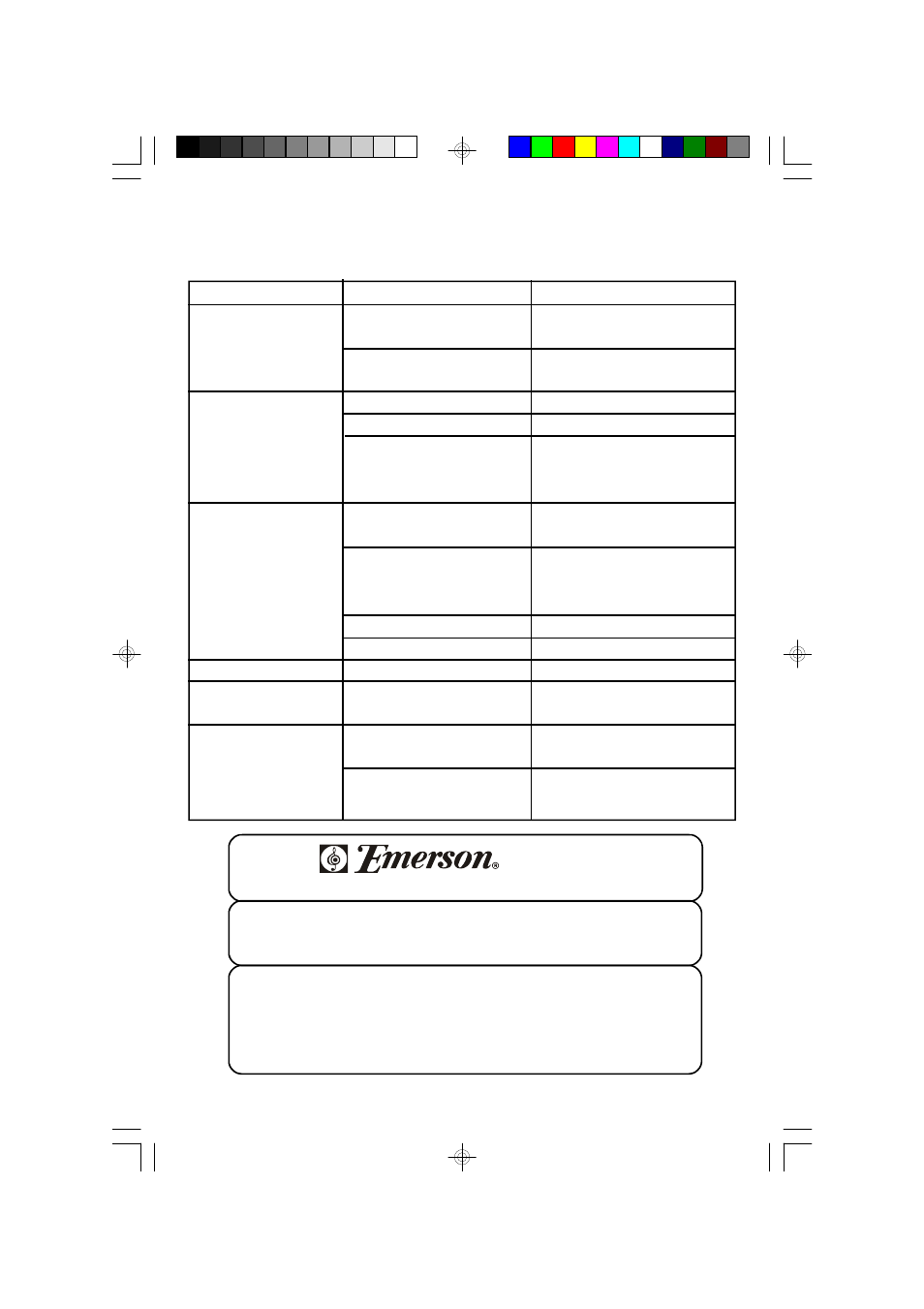 Troubleshooting guide, Service | Emerson Radio HD7100 User Manual | Page 17 / 19