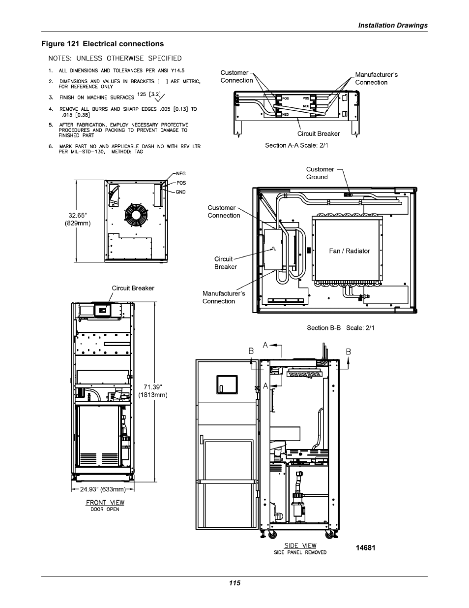Figure 121 electrical connections | Emerson Series 600T User Manual | Page 127 / 168
