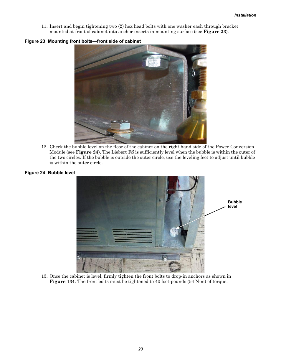 Figure 24 bubble level | Emerson Series 600T User Manual | Page 35 / 168