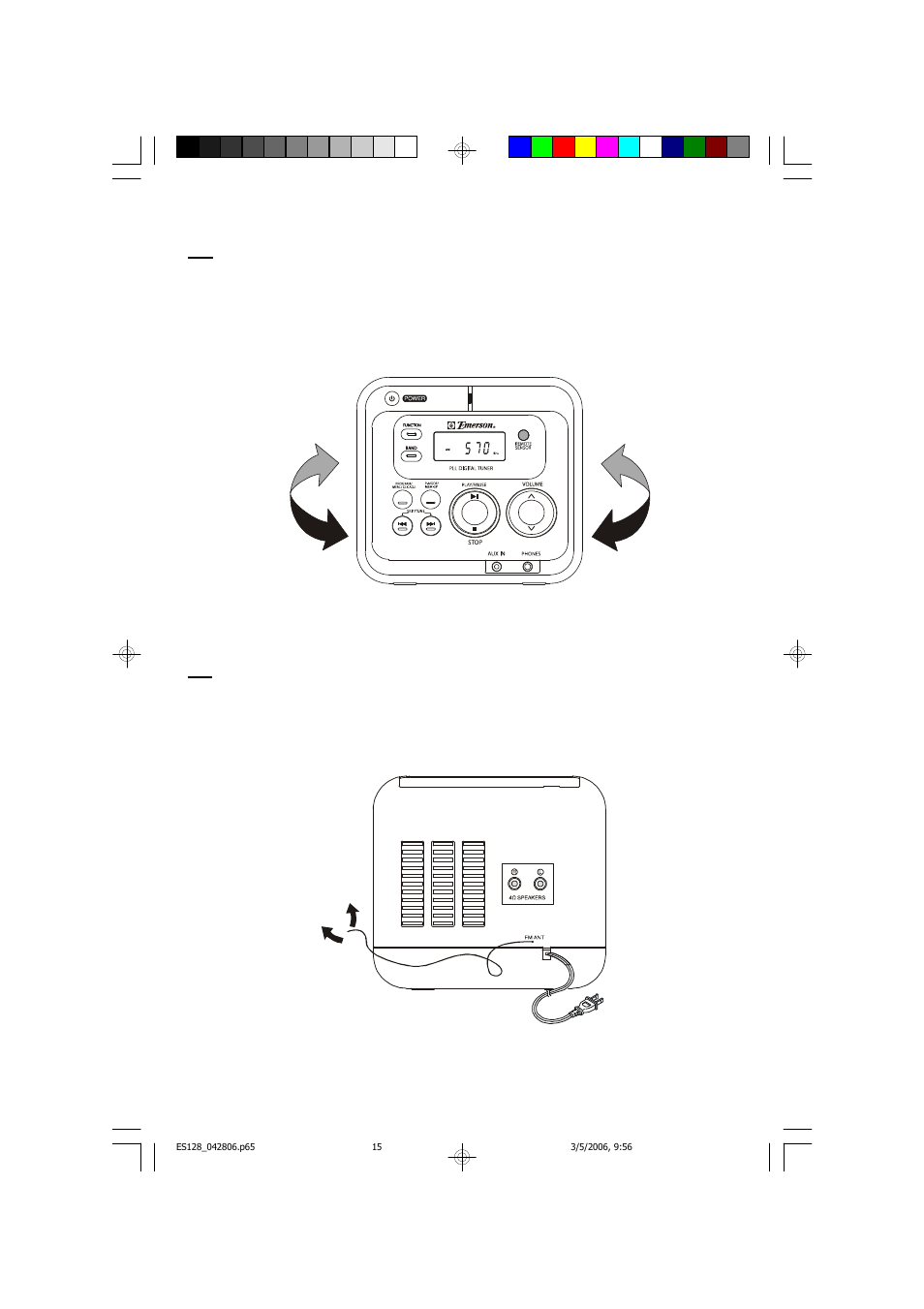 Antenna information | Emerson Radio ES128 User Manual | Page 16 / 30