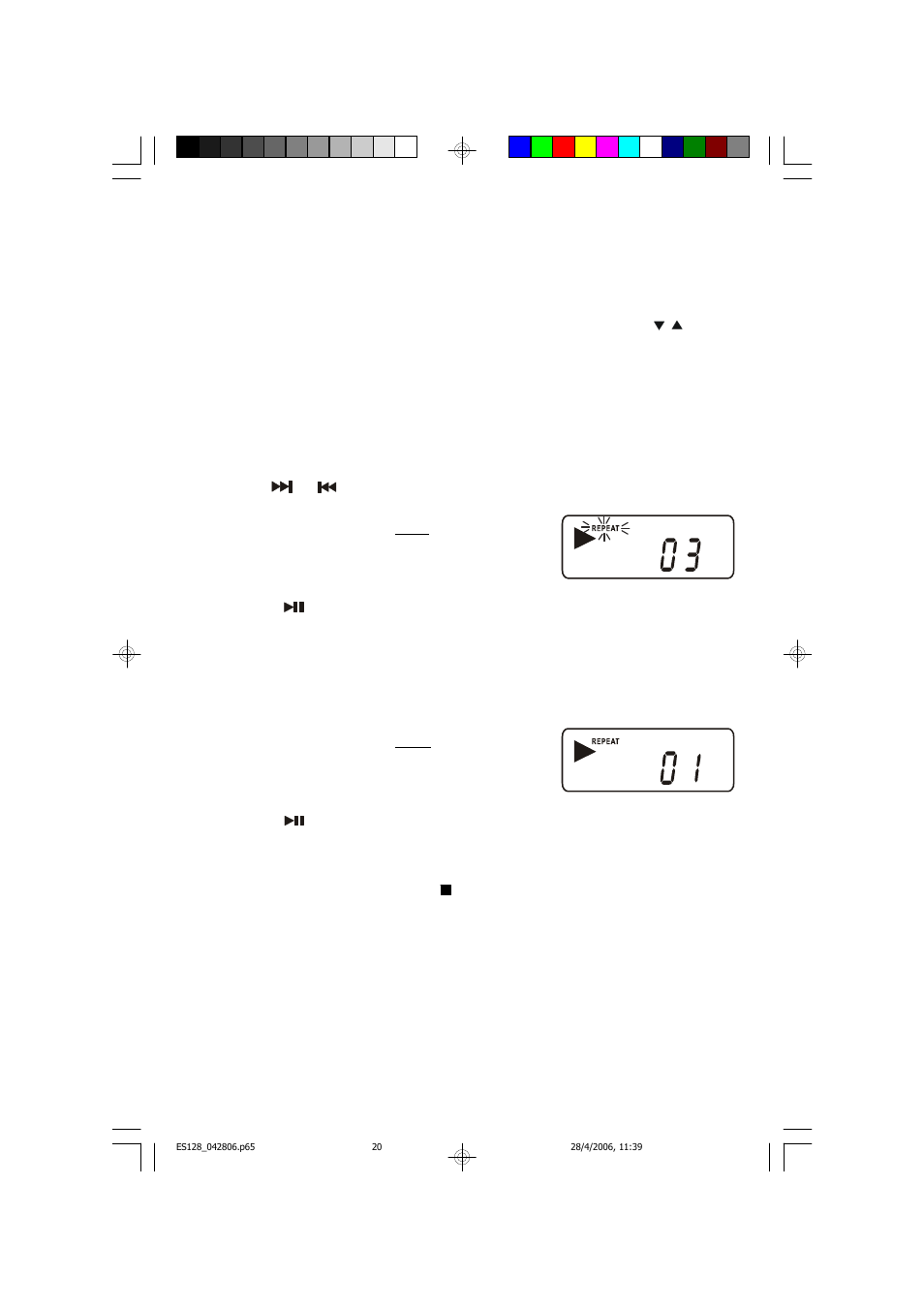 Special playback modes | Emerson Radio ES128 User Manual | Page 21 / 30