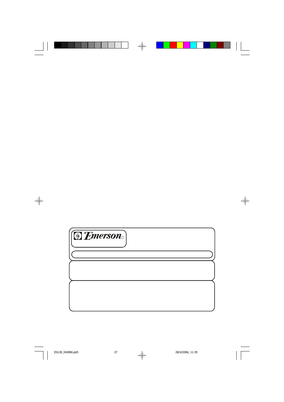 Care of the cabinet, Caution, Lithium battery precautions | Emerson Radio ES128 User Manual | Page 28 / 30