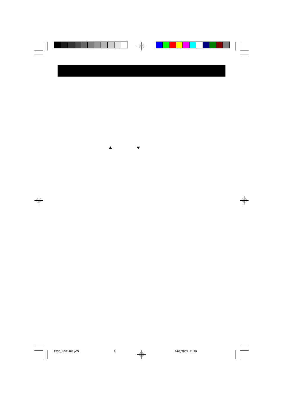 Operating instructions, General controls | Emerson ES50 User Manual | Page 10 / 25
