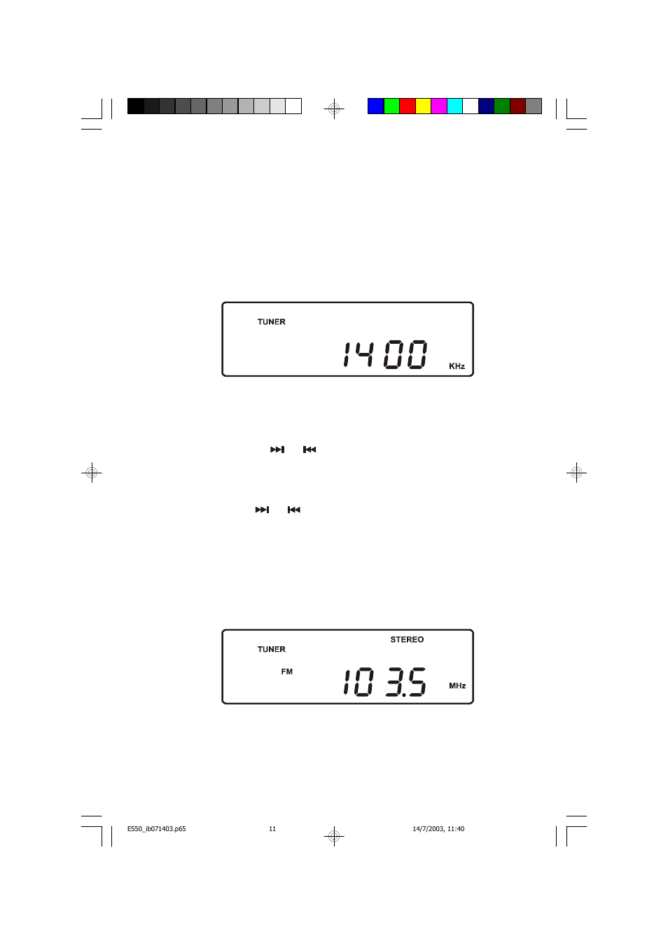 Listening to the radio | Emerson ES50 User Manual | Page 12 / 25