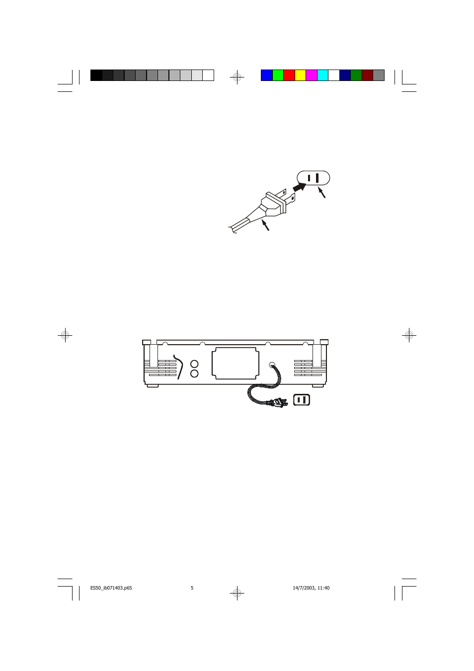 Power source, Ac plug, Ac outlet protect your furniture | Emerson ES50 User Manual | Page 6 / 25