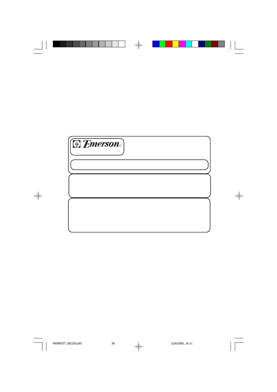 Emerson Radio MS9903TT User Manual | Page 29 / 31