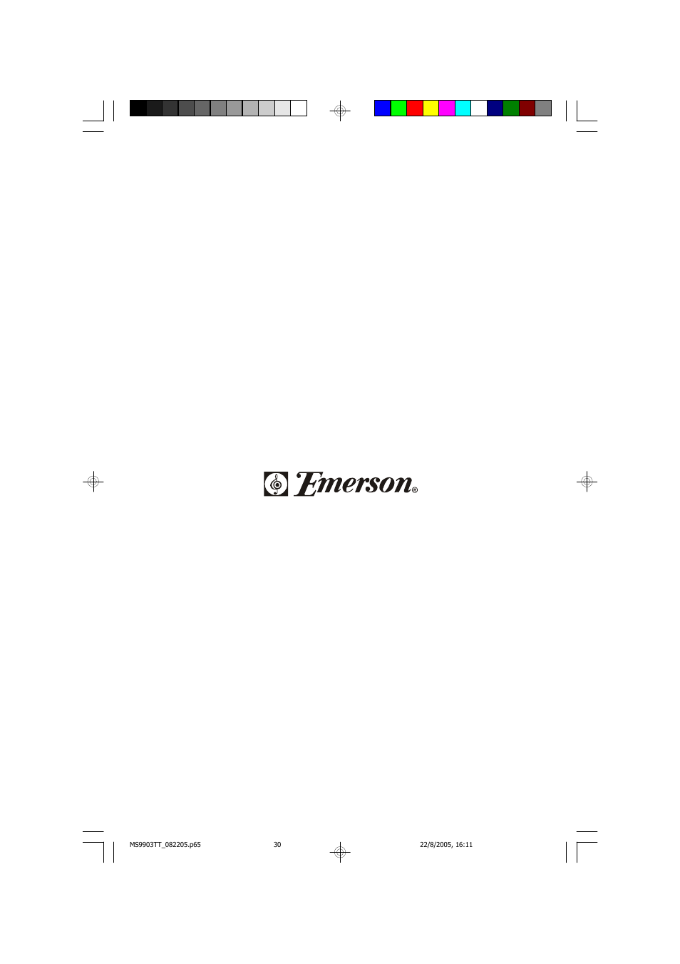 Emerson Radio MS9903TT User Manual | Page 31 / 31