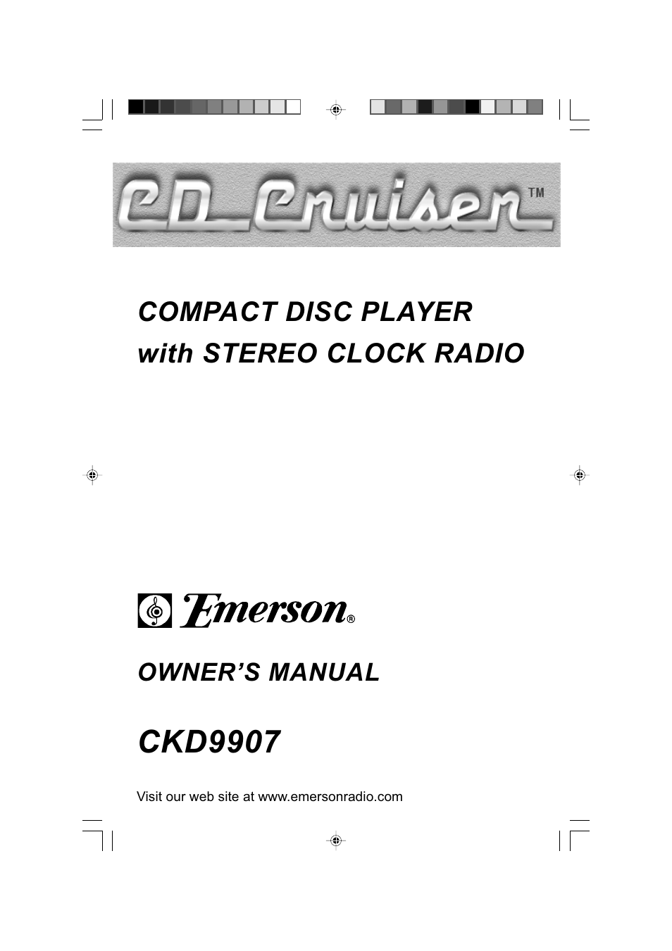 Emerson Radio CKD9907 User Manual | 17 pages