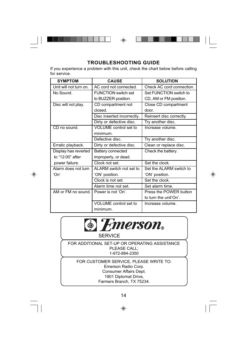 Emerson Radio CKD9907 User Manual | Page 15 / 17
