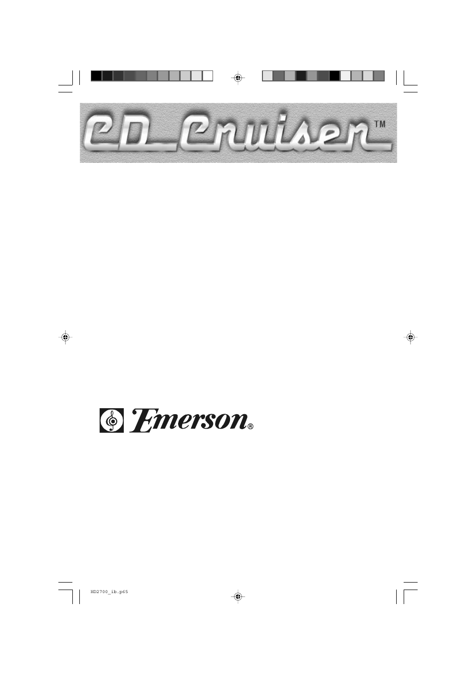 Emerson Radio HD2700 User Manual | 16 pages